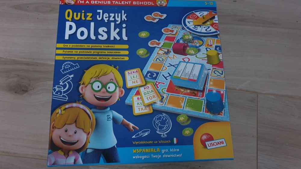 Gra nowa tylko rozpakowana quiz Jezyk Polski