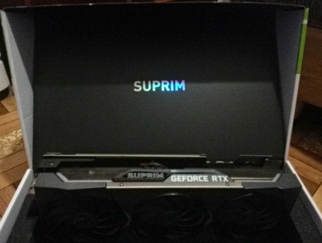 Відеокарта MSI RTX 3070 Suprim X 8Gb. Повна компліктація з коробкою
