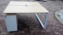 Biurko dwustanowiskowe 160x70  Biurka tup BENCH  do biur domu hotelu