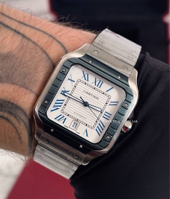 Чоловічий годинник Cartier Santos часы