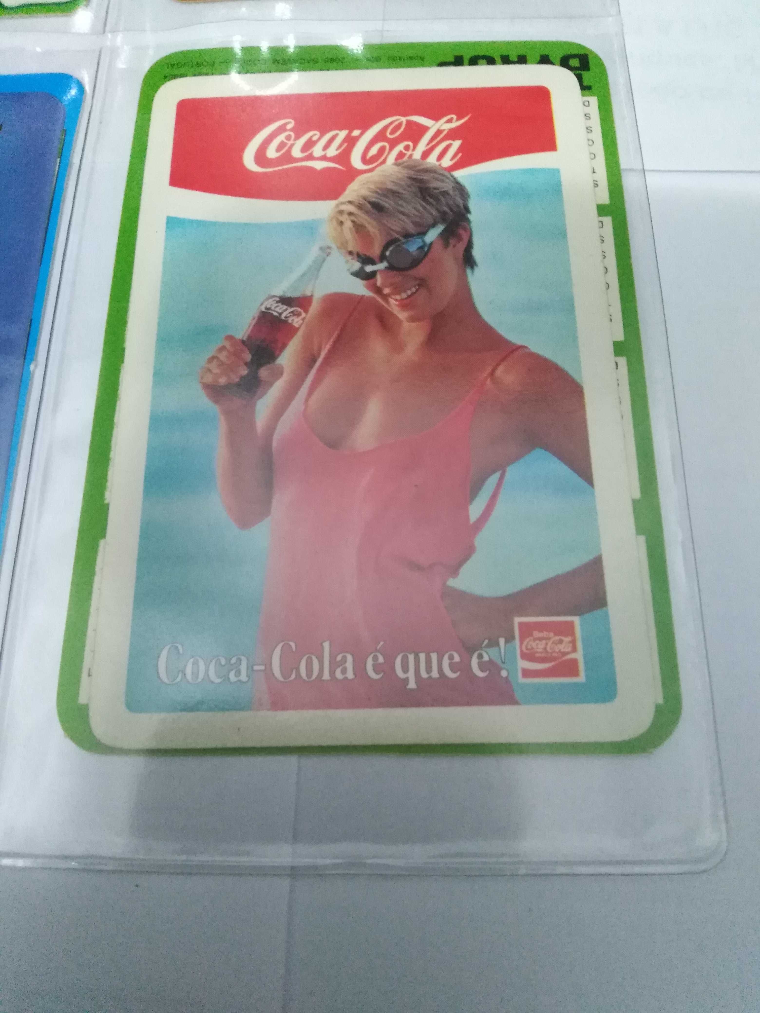 Conjunto de 80 calendarios de marcas antigas com 10 micas arquivadoras