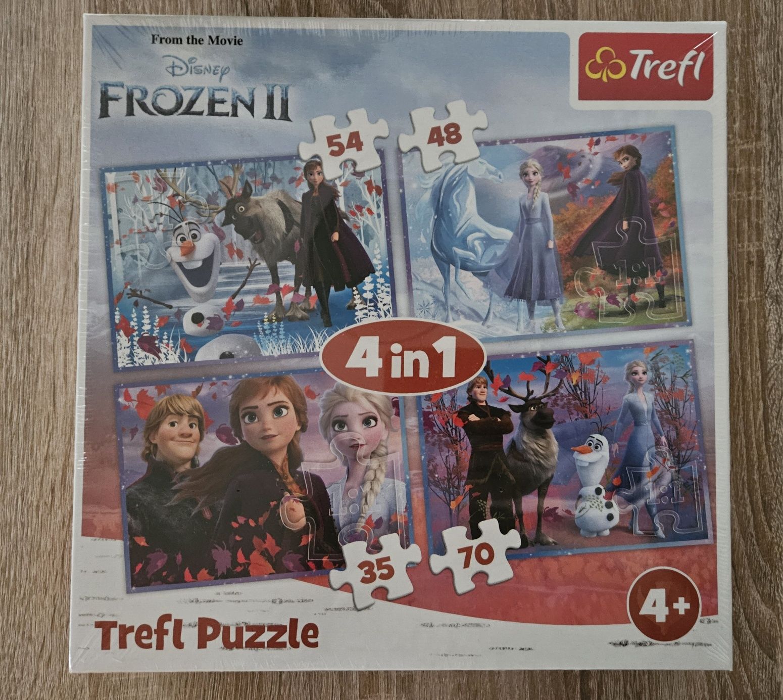 Nowe Puzzle Fozen 4w1.