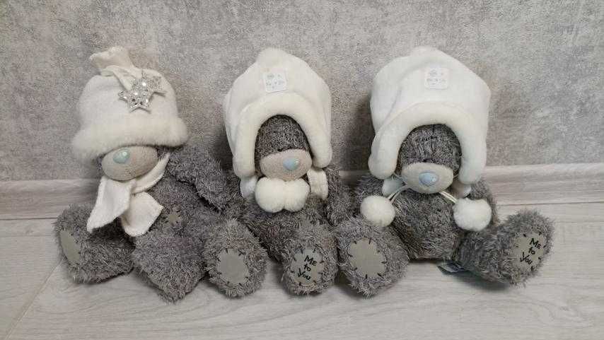 Мишки Тедди в белой шапке Me to you Carte Blanche 25 см