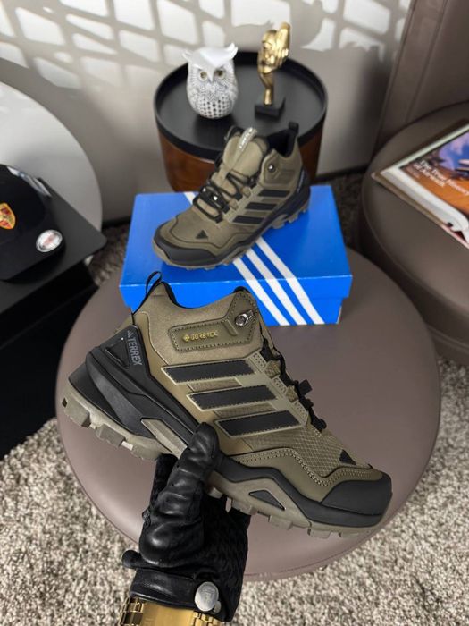 Чоловічі кросівки адідас терекс Adidas Terrex Fur Khaki Black [41-46]