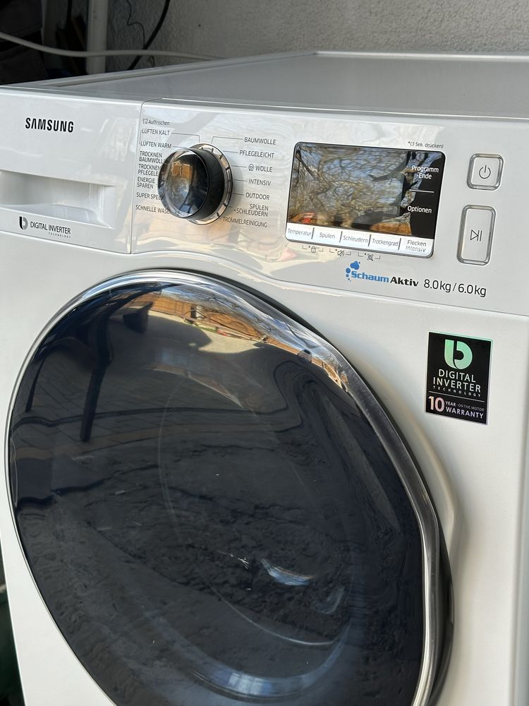 Пральна машина з сушкою Samsung 8/6KG | пралка сушка