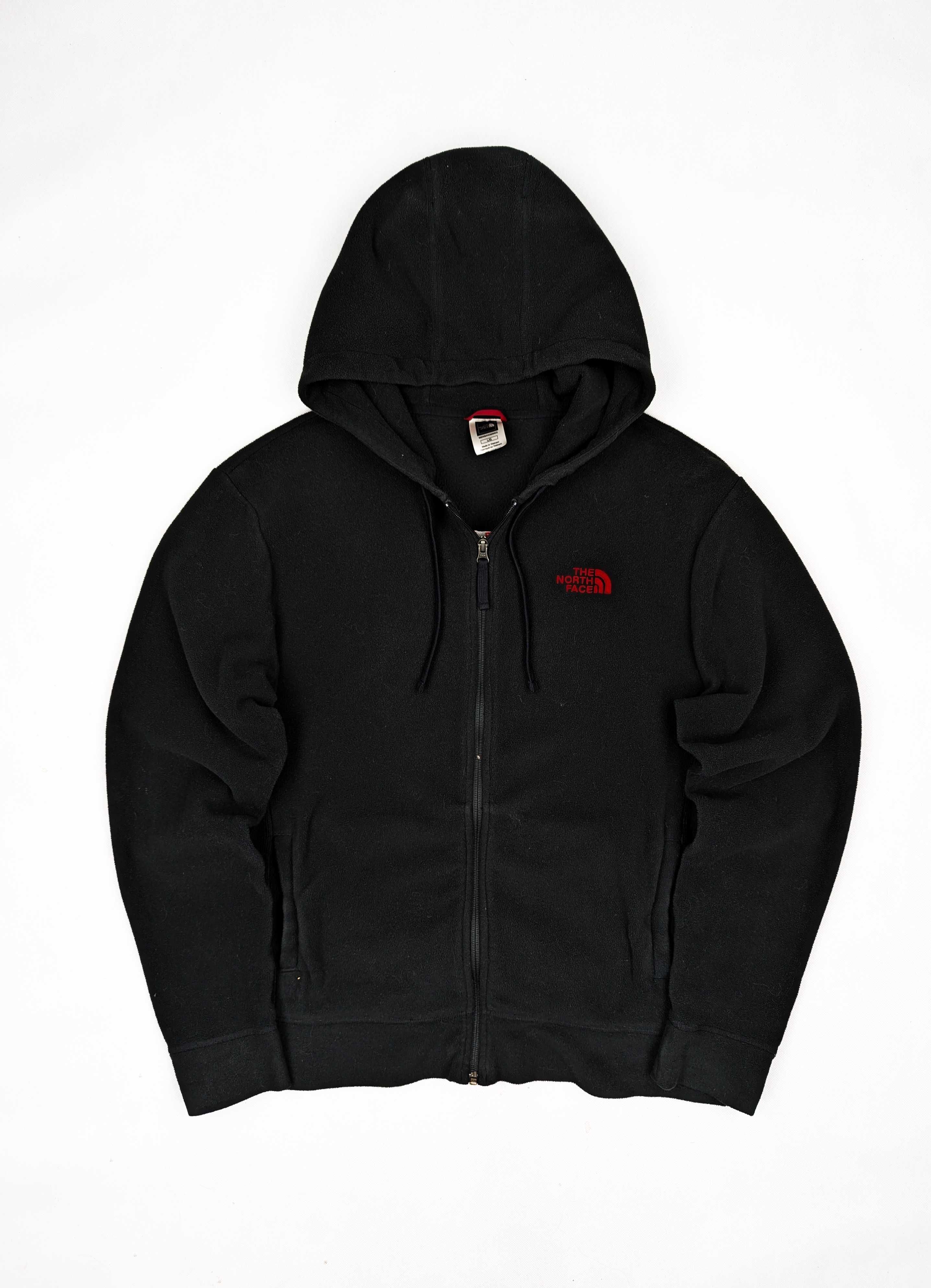 The North Face czarna bluza polar L logo