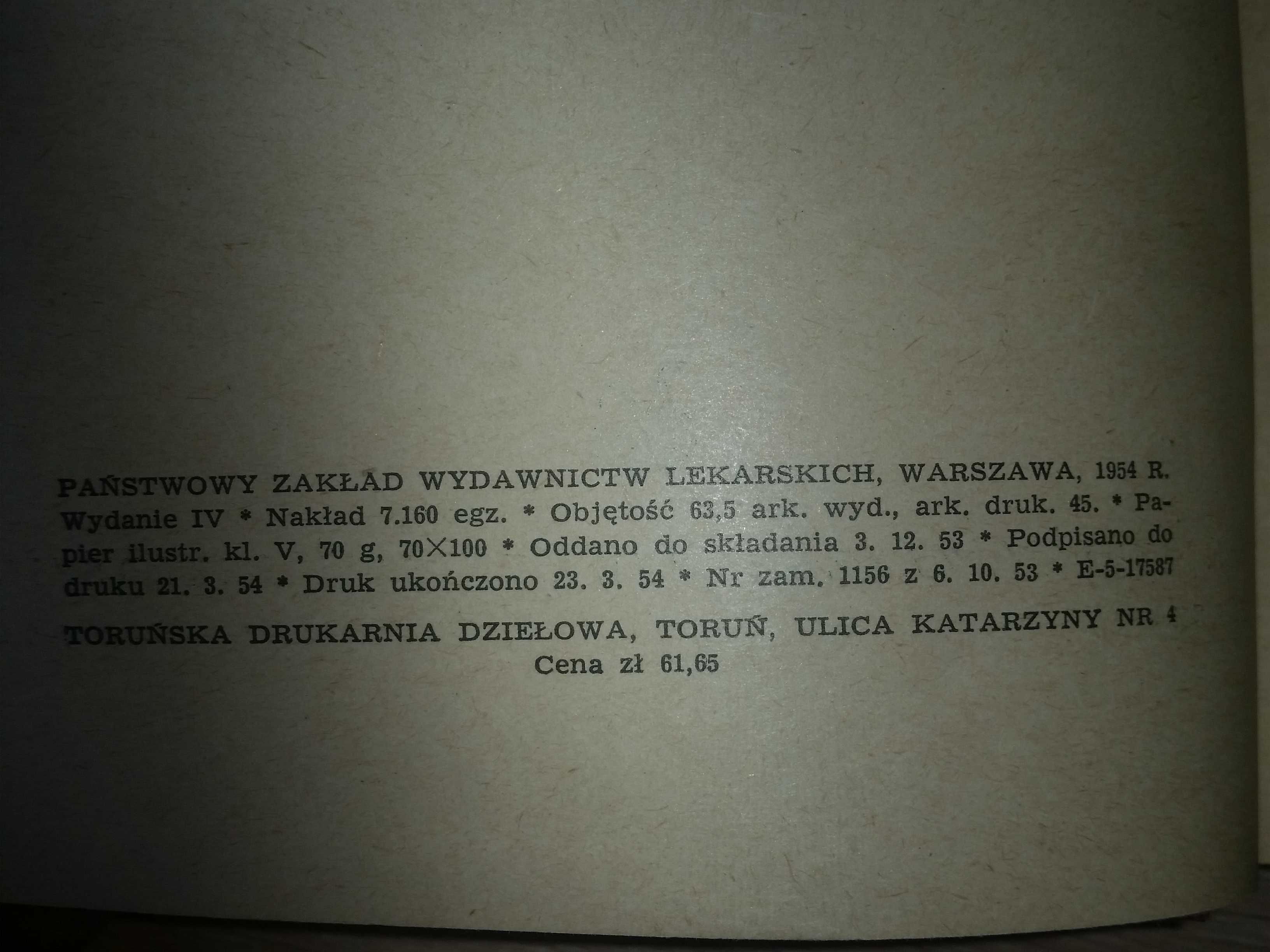 Farmakologia 1954 PRL lekarze medycyna studenci kolekcjonerzy