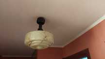 Lampa ampla..plafoniera marmurkowa art.  deco.