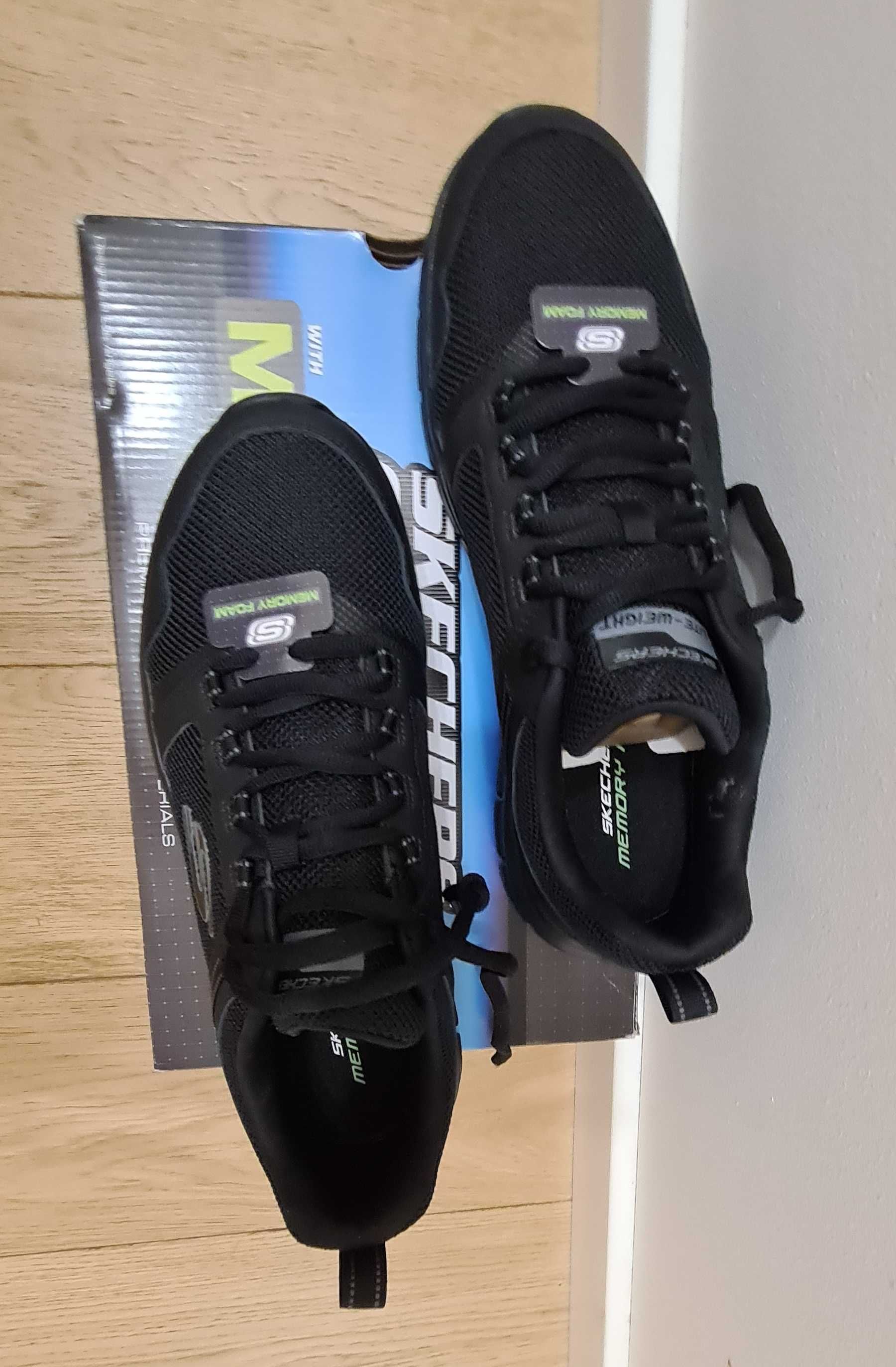 Nowe w kartonie: Skechers buty męskie sportowe 232001 BBK rozmiar 46