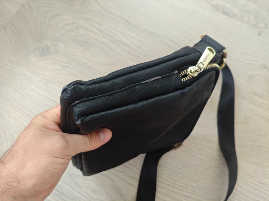 Шкіряна чоловіча сумка через плече