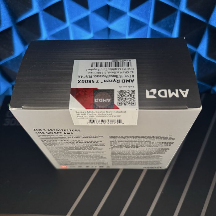 Ryzen 7 5800X новий, запакований