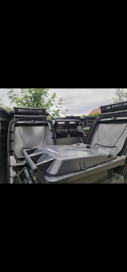 Niemieckie solidne mocne Pojemnik kosz śmieci kubły 120 l 240 l DOWÓZ