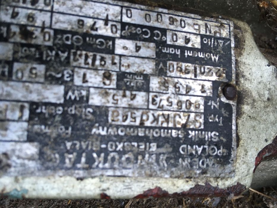 Silnik elektryczny 4,5 kw na pas transmisyjny