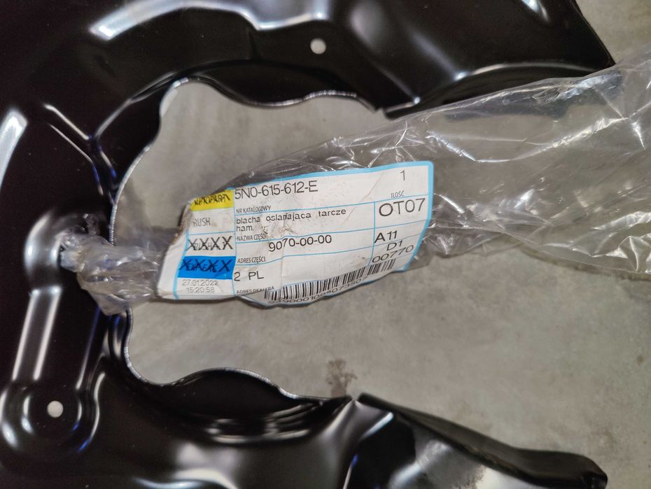 GOLF V A3 S3 8P 3.2 SWAP ZACISKI + Jarzma TYŁ 280mm