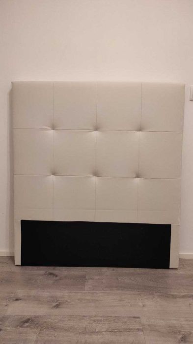 Cabeceira de cama branco/creme