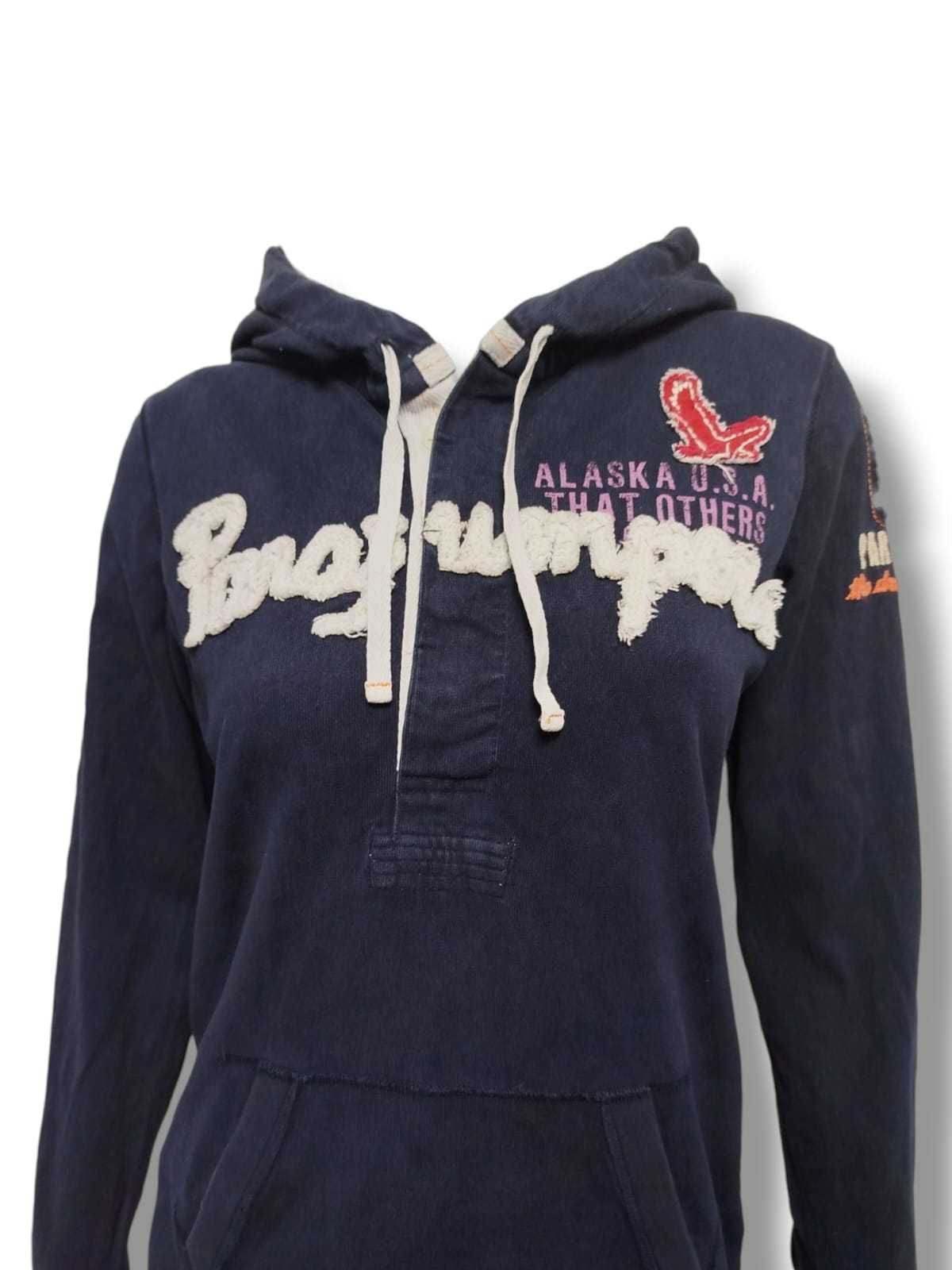 PJS Parajumpers Hooded Dress Long Sleeve Sweatshirt Hoodie Bluza