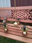 OKAZJA Retro lampa żyrandol mosiądz ZSO POLAM Wieliczka PRL