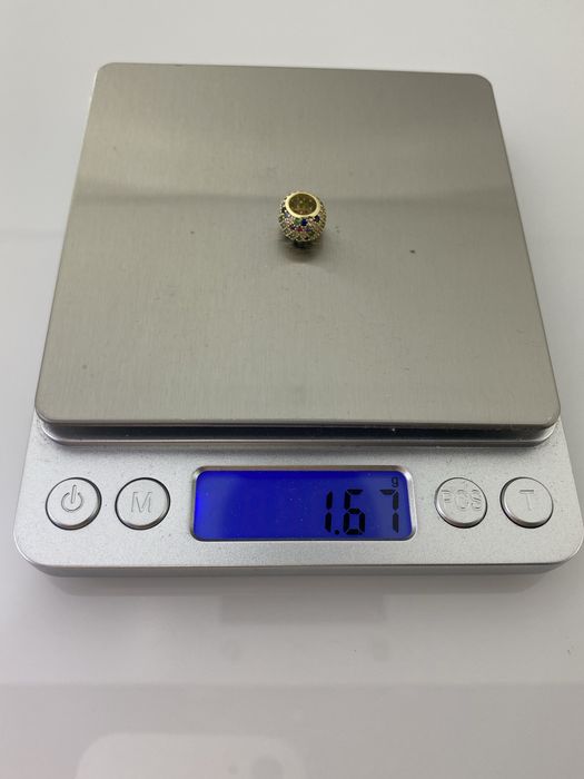 Złoty element charms na bransoletkę Pandora, Próba 585. Nowy (6122)