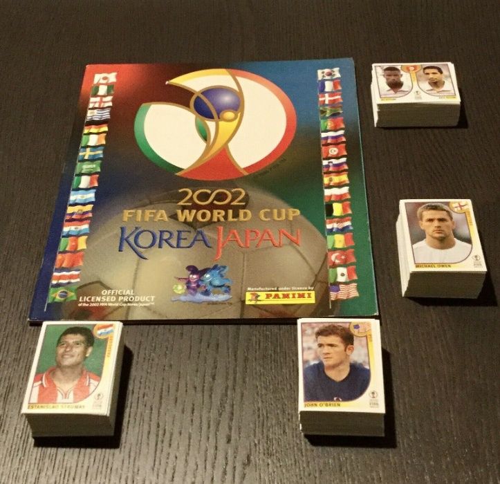 Mundial 2002 da Panini – Coleção completa por colar