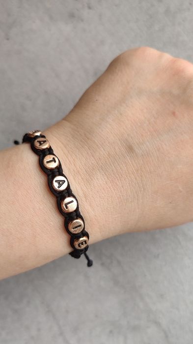 Браслет іменний ручної роботи, плетение. Подарунок. Оберіг