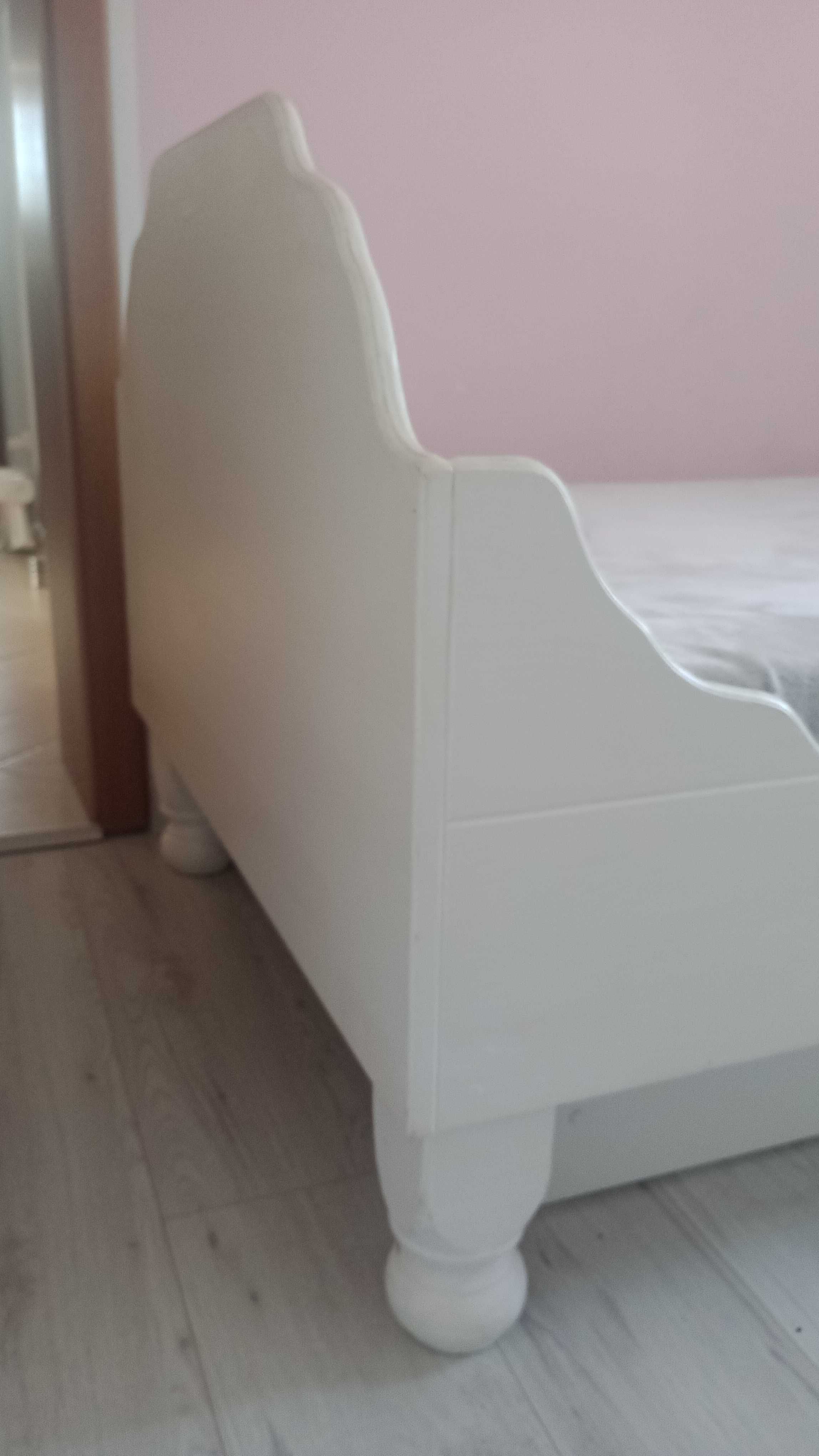 Łóżko dziecięce białe 164x94