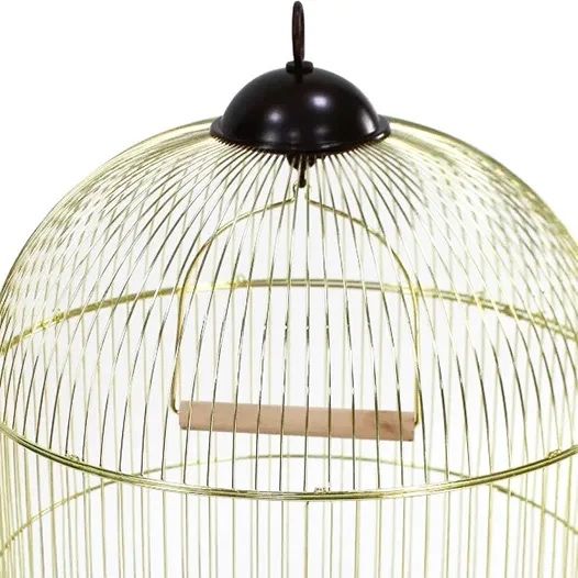 Gaiola Redonda Dourada e Castanha - Caturras - LOJA!!