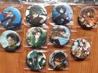 Pins crachás demon Slayer e attack on titan My hero academia