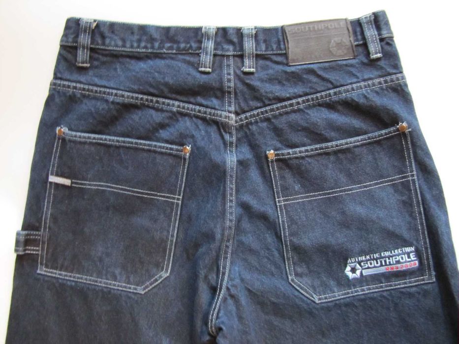 Spodnie Southpole Vintage RN82628 Baggy 34x30 Y2K Luźne Hip Hop Haft