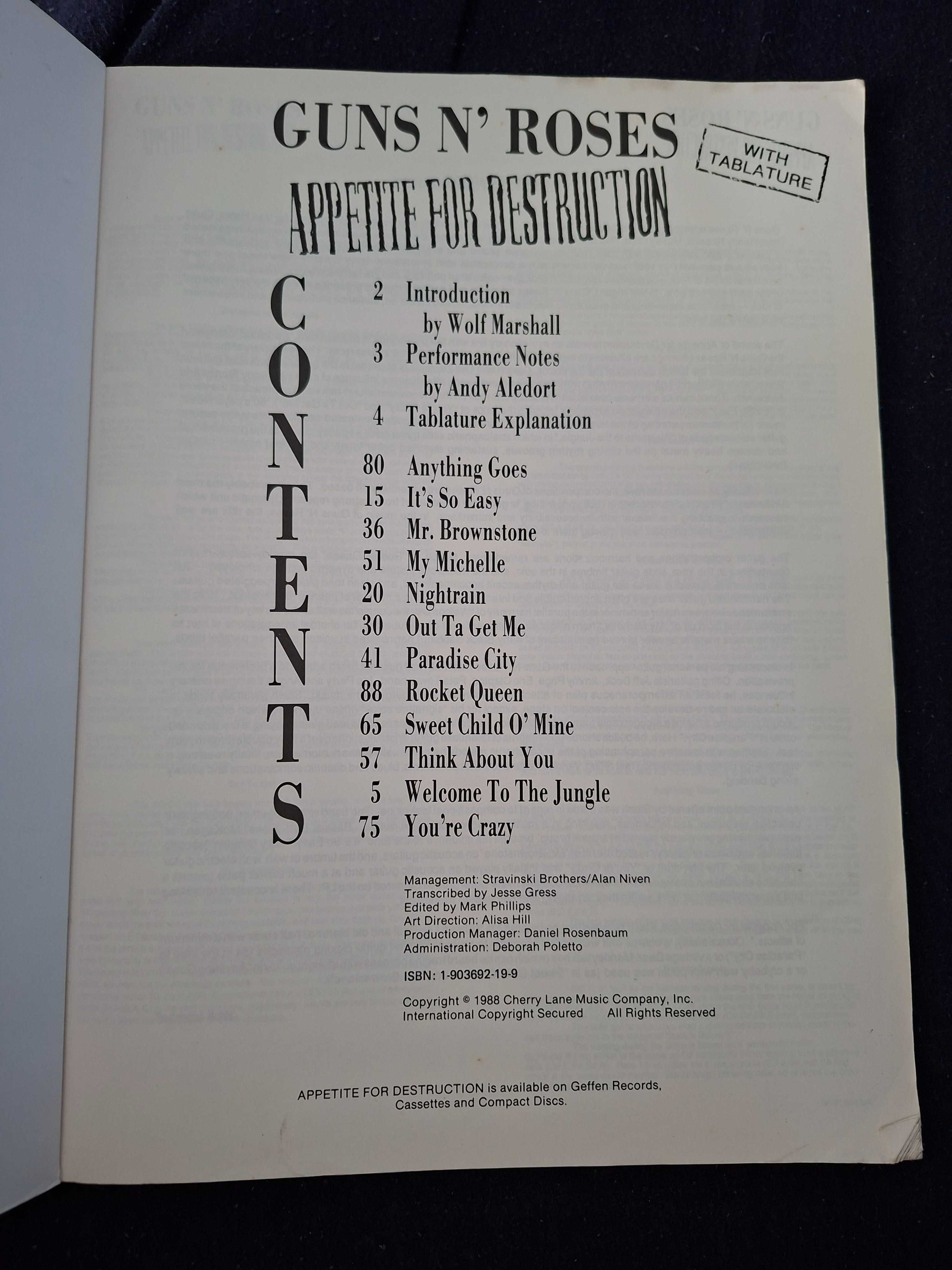 Guns n' roses Appetite for destruction