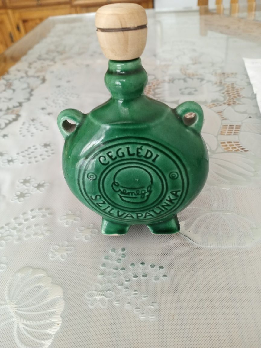 Stara porcelanowa butelka na alkohol, tabakiera
