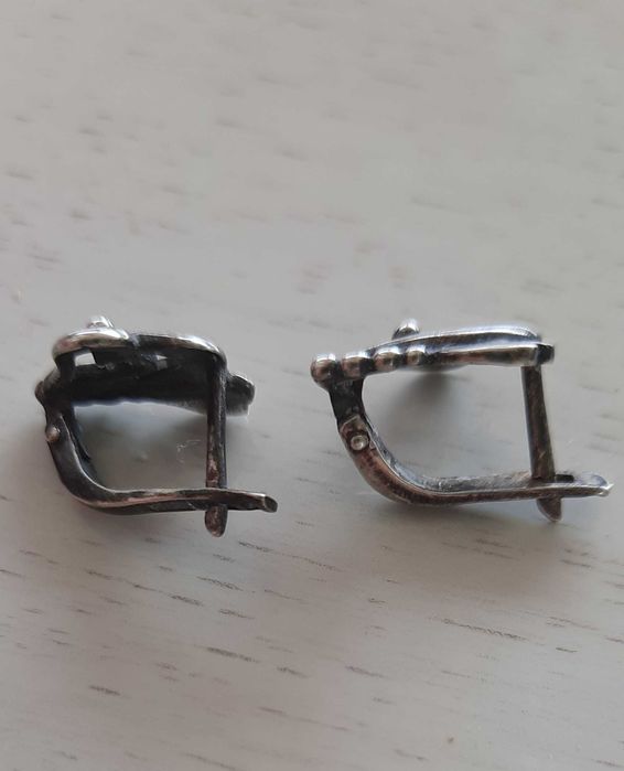 Серебряные серьги СССР
