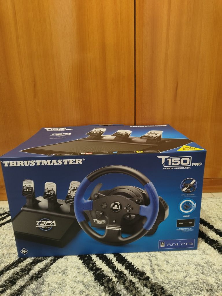 Volante + Pedais Logitech T 150 PRO novo!