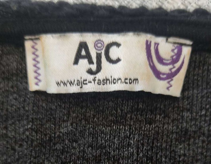 czarny sweter bawełna złote naramienniki r. L/XL