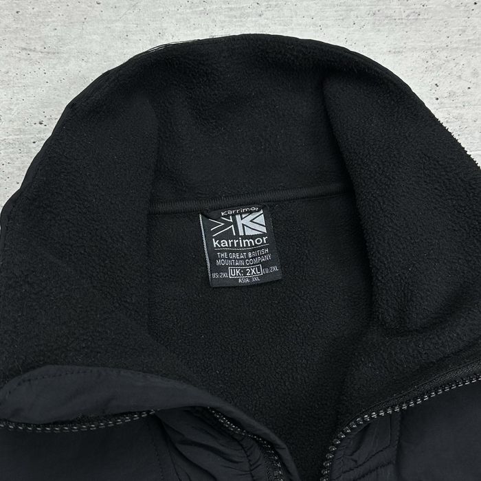 Черная флисовая кофта Karrimor north face с нейлоновыми  размер XL-XXL