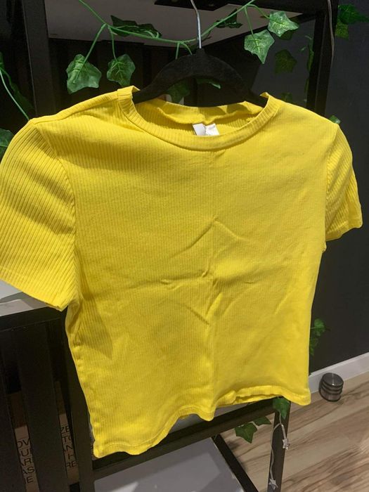 Żółty top H&M damski