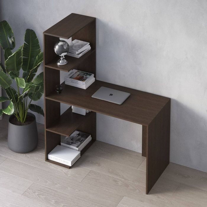 Стіл з полицями ліворуч