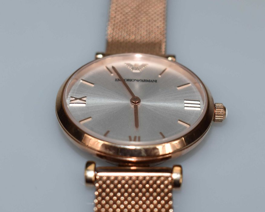 Emporio Armani Damski Zegarek Kwarcowy AR1956 – Różowe Złoto