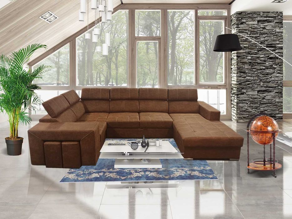 Duży rozkładany narożnik Magnum Pan. do Salonu z funkcją . DOSTAWA