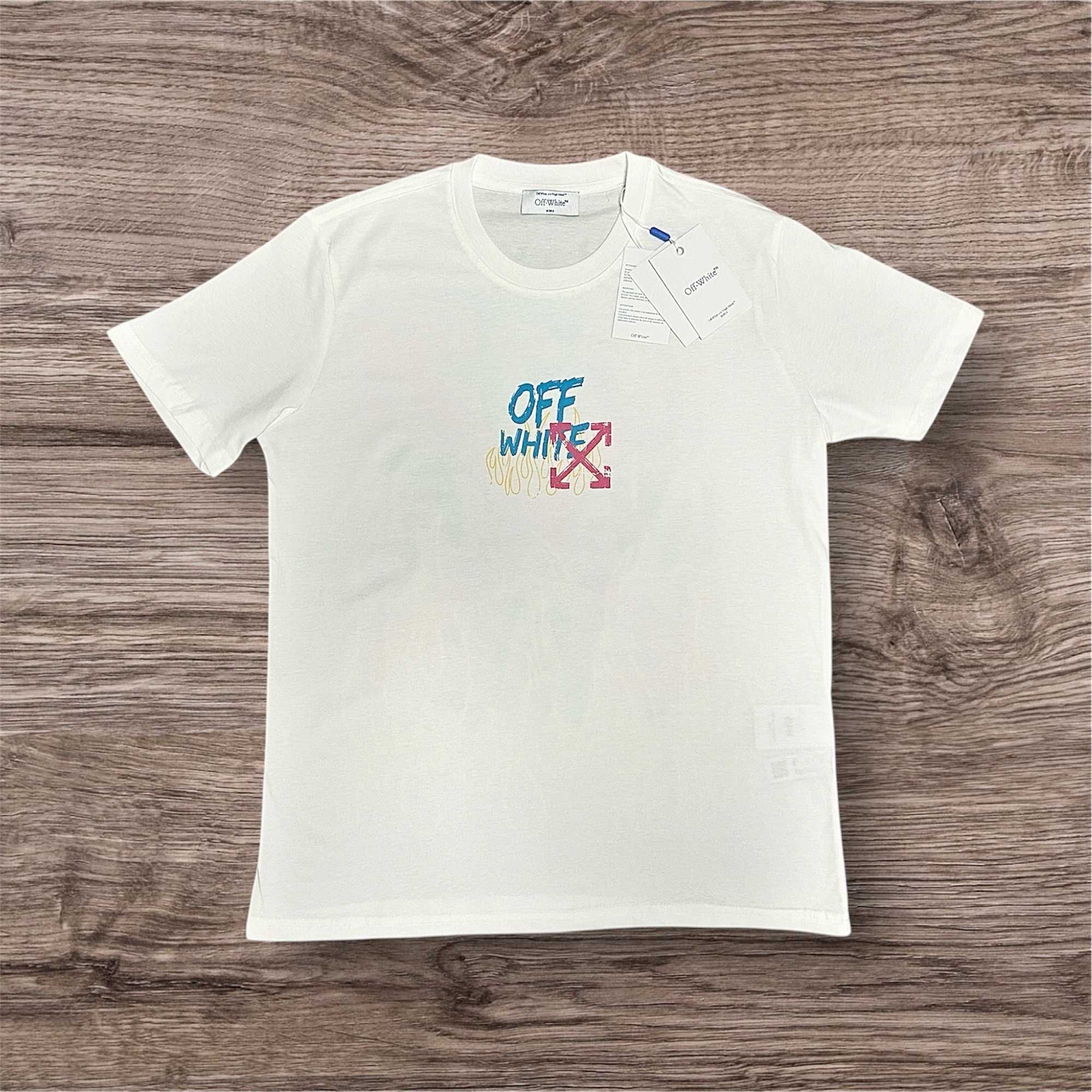 T-shirt koszulka męska Off-White nadruk kolor 3XL