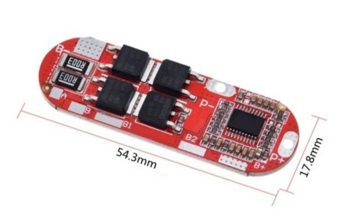 BMS 3S 4S 5S (25A) 12,6V / 16,8V /  21V для Li-Ion аккумуляторів