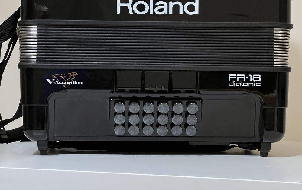 Concertina Roland FR-18 preta - Excelente estado