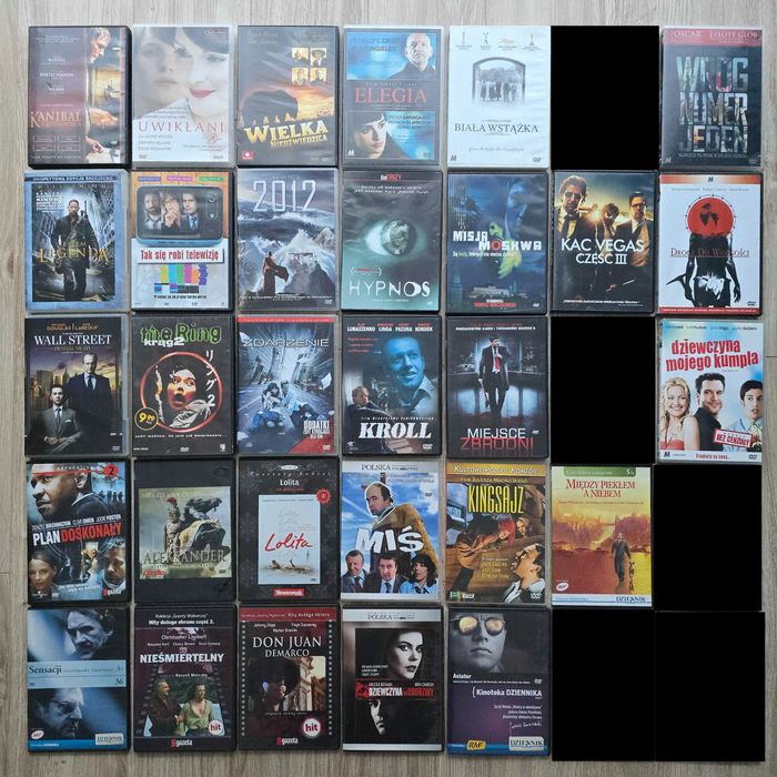 Filmy na DVD (10 zł/szt.), stan BDB, dużo hitów, polskie wydania