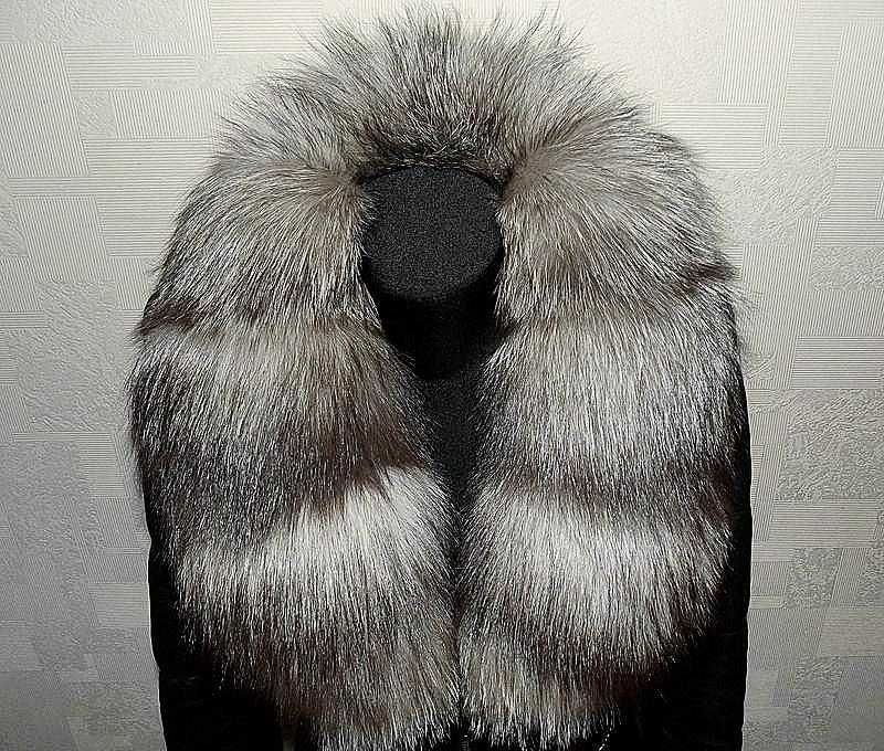 Норкова шуба з чорнобуркою  коротка , кожаная куртка косуха