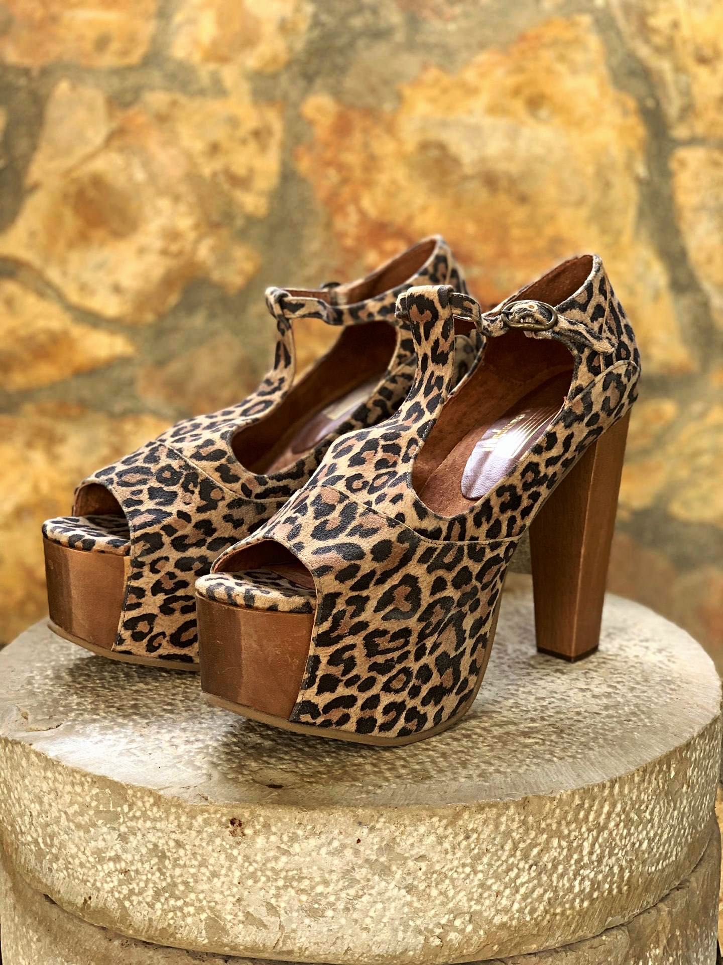 SANDÁLIAS Jeffrey Campbell FOXY Leopard - Tam 39