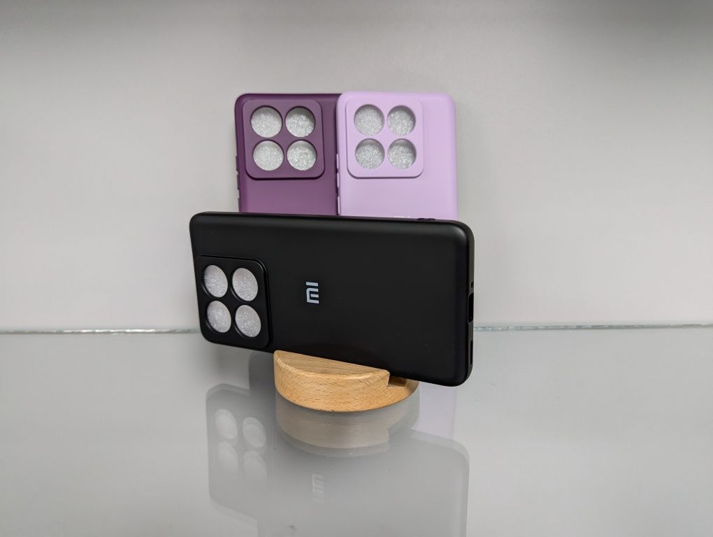 Xiaomi 14T Pro Противоударный чехол софт тач с логотипом на все модели