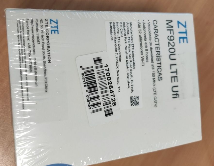 Router ZTE 4G novo desbloqueado