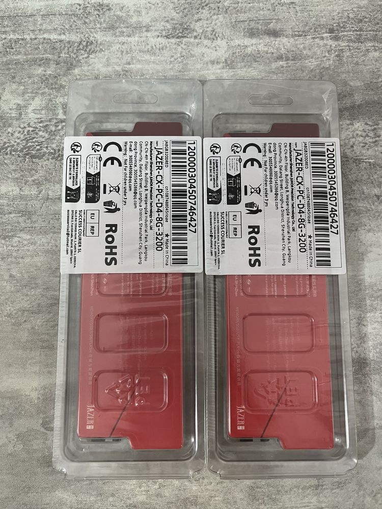 Нова оперативна памʼять DDR4 8Gb, 16 Gb, 32Gb, 3200mHz. фірми Jazer