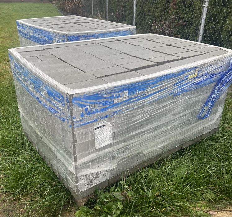 Kostka brukowa niefrezowana Jedwabne 10x20x6cm-2palety-NOWA