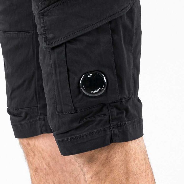 Шорти C.P. Company Stretch Sateen Cargo Shorts Black