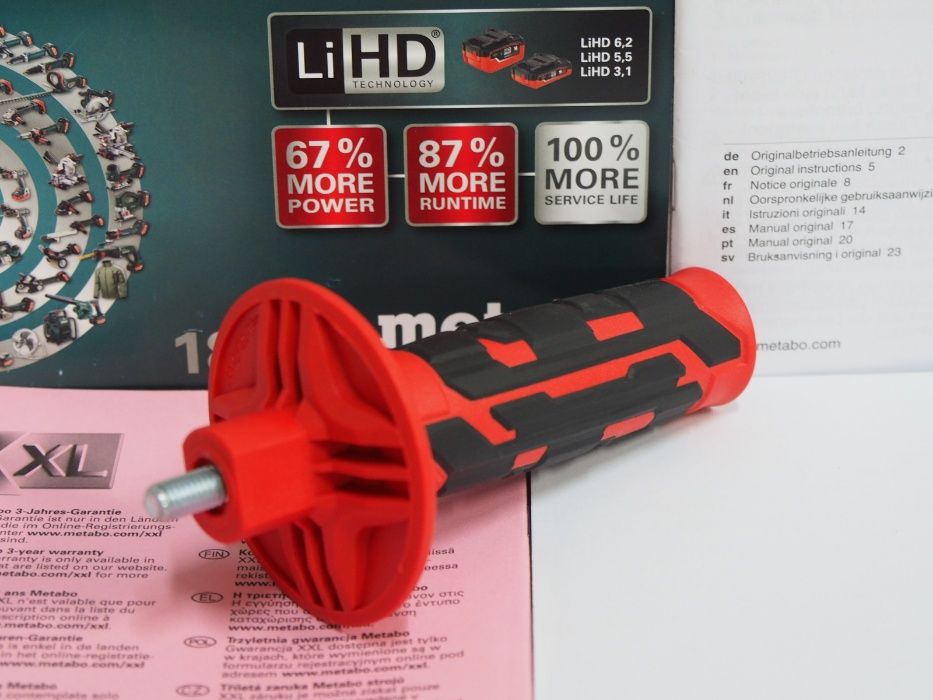 Raczka uchwyt M8 szlifierka kątowa Flex Makita Dewalt Metabo Hitachi
